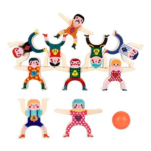 大力士叠叠乐积木平衡叠叠高小人偶叠罗汉宝宝儿童益智玩具堆堆乐