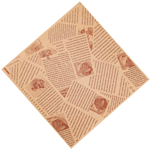 商用防油垫纸吸油纸牛皮色厨房专用食品隔油烧烤油炸小吃披萨垫盘