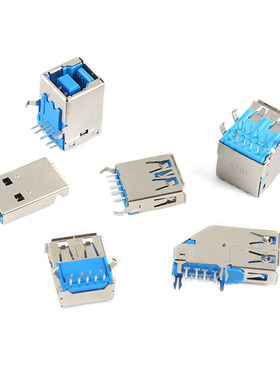 USB3.0-AM/AF接口90/180°母座