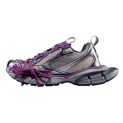 巴黎3xl老爹鞋男女暗紫复古做旧