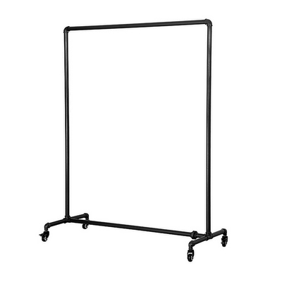 厂家促销服装厂水管带轮衣服架