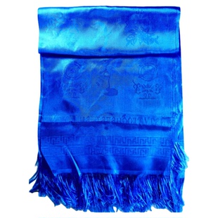 哈达蒙古族藏族五色吉祥丝布哈达红黄蓝白绿色蒙族礼仪用品献哈达