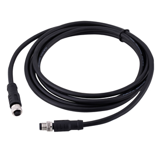 连接器M8公母对接插头接插件 3芯4芯5/6针孔防水航空传感器连接线