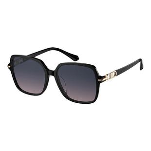 海伦凯勒新款太阳眼镜女士海边拍照遮阳防晒可配近视墨镜度数白边