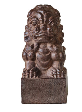 米子家居入户玄关醒狮花瓶摆件