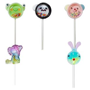 CANDYDOMO手工可爱小动物棒棒糖水果糖高颜值零食儿童硬糖送礼