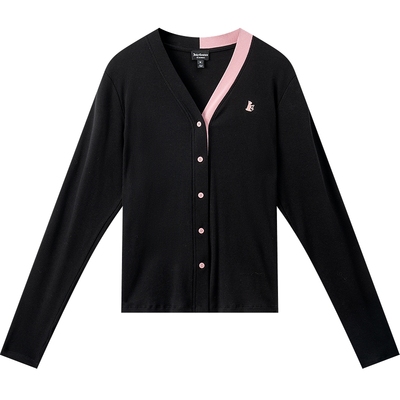 JuicyCouture橘滋撞色针织衫