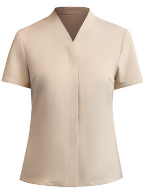 衣研堂中餐厅服务员工作服短袖夏
