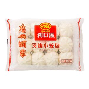 广州酒家利口福蜜汁叉烧小笼包300g速冻食品儿童早餐港式包点小吃