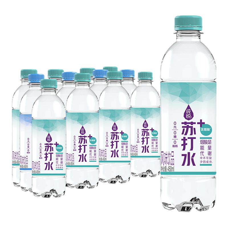 可口可乐纯悦苏打水饮用水0脂肪0糖无糖纯净水瓶装整箱装夏天饮料