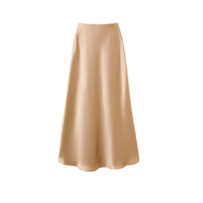 醋酸面料垂坠感新中式A字半身裙