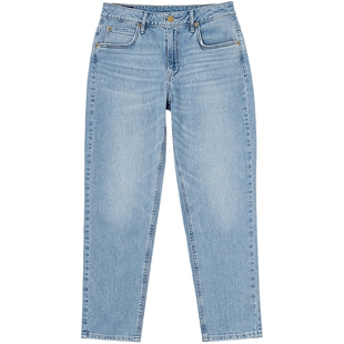 【张凌赫代言】Lee商场同款413标准高腰小直脚女牛仔裤潮流A05830