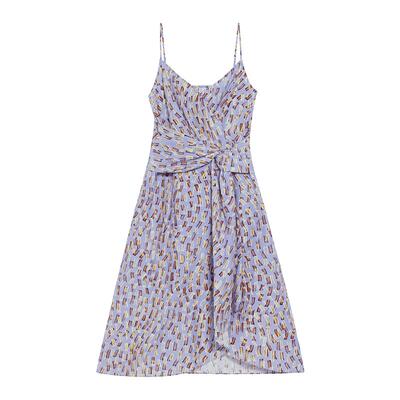 blueerdos丝棉混纺吊带连衣裙
