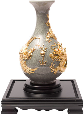 龙泉青瓷玉壶春新中式风摆件