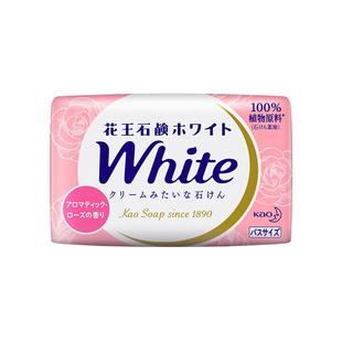花王牛奶香皂玫瑰洗澡沐浴皂日本进口家庭实惠装洗脸肥皂130g*6块