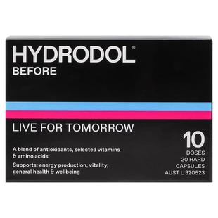 保税仓 澳洲Hydrodol氨基酸酒解胶囊4粒20粒30粒40粒酒前用小黑盒
