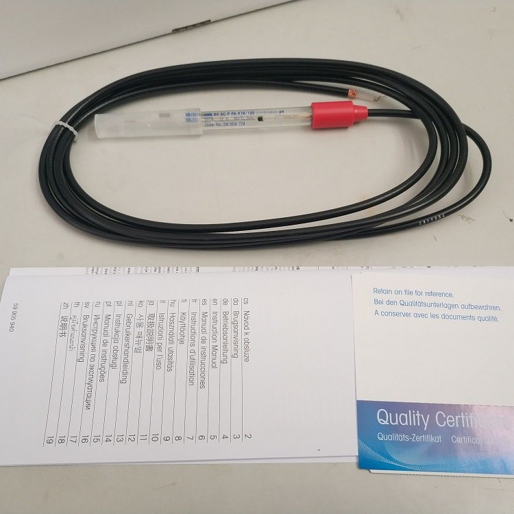 梅特勒托利多在线玻璃ORP电极PT4805-60-P电极探头PH分析仪计水质