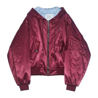 ASSEEN尔幸 恶魔角连帽飞行员绗棉夹克 男女同款