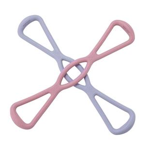 8字拉力器背部训练弹力绳家用开肩颈拉伸带瑜伽硅胶小猫锻炼手臂