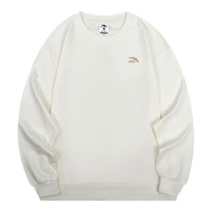 安踏卫衣男加绒2026春季新款圆领无帽官方旗舰宽松休闲百搭长袖