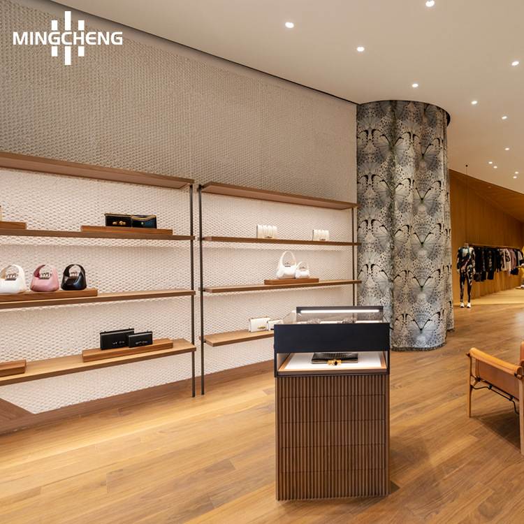 品牌服装展示架木质中岛折叠衣服展柜壁挂式上墙陈列道具女装货架