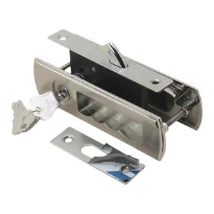 神冈移门推拉门钩锁阳台卫生间通用型带钥匙拉手锁具把手MODLK01