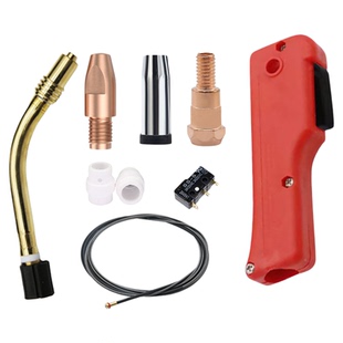 雄聚二保焊机焊枪配件欧式24KD气保焊导电嘴保护嘴连接杆弯管送丝