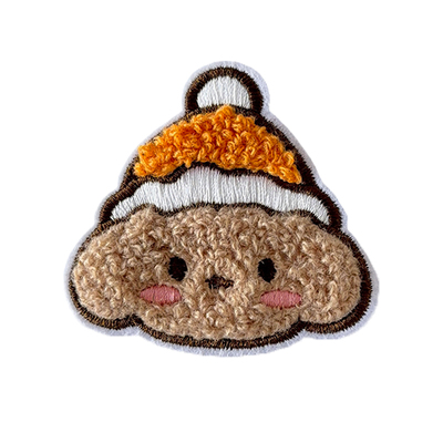 可爱卡通小狗自粘无痕刺绣补丁贴免缝修补儿童衣服破洞小号布贴片