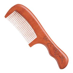 天然桃木梳子家用木梳檀木脱发静电木头梳子男士女士长发专用梳防