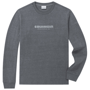 Columbia哥伦比亚户外26春夏新男子时尚圆领长袖运动T恤YM6611