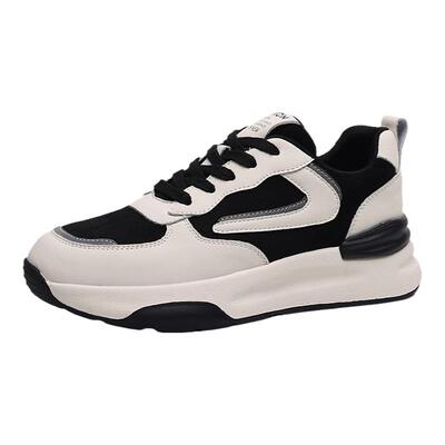 休闲松糕底圆头单鞋真皮牛皮百搭