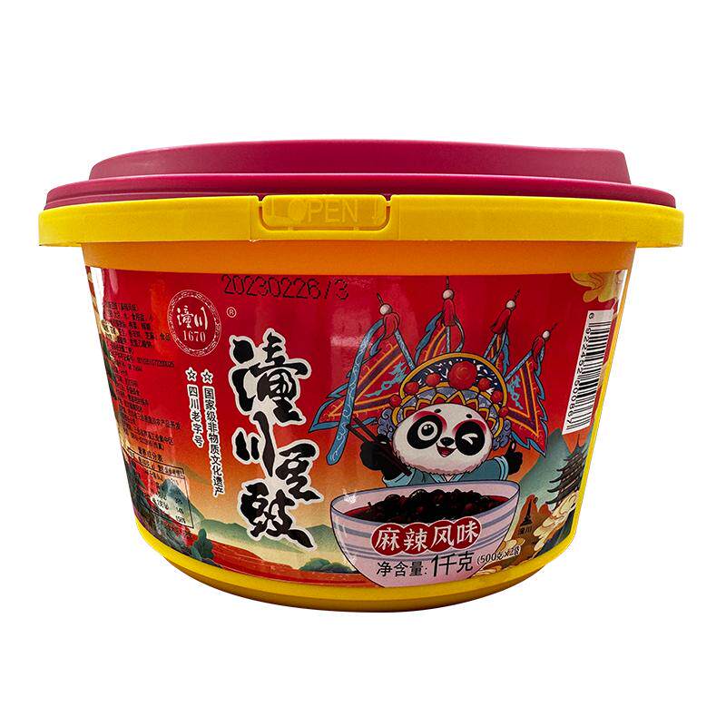四川潼川风味豆豉麻辣豆豉香辣下饭菜拌饭拌面炒菜麻辣豆豉酱调料