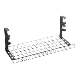 免钉桌下理线架置物架免打孔路由器电线收纳架理线槽插排收纳挂篮