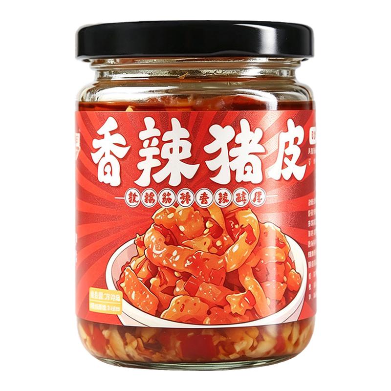 香辣猪皮瓶装下饭菜200g