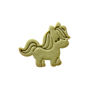 网红独角兽饼干模具创意绿马同行绿马必胜馒头饼皮手压式烘焙工具