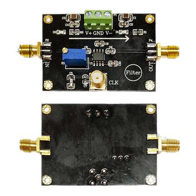 TLC14低通滤波器模块35K内截止频率可调 巴特沃斯开关电容滤波器