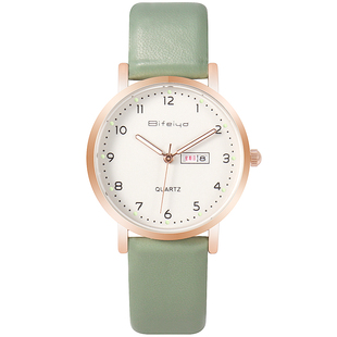 夜光星期日历考试专用手表女学生初高中生简约只看时间男款防水表