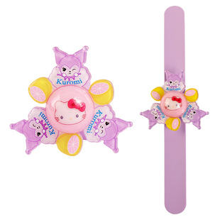 儿童啪啪圈会发光带灯旋转陀螺手环玩具手表男女童生日礼物手饰品