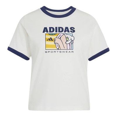 Adidas/阿迪达斯正品套头运动圆领短袖T恤经典新款短袖T恤KC8603
