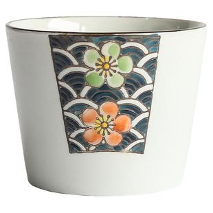 西田木雨日式陶瓷直口杯家用陶瓷杯子茶杯水杯无手柄猪口杯主人杯