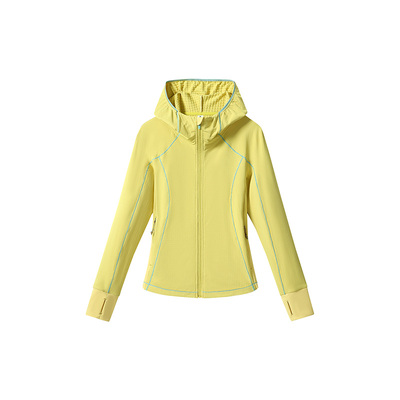 户外撞色轻量速干连帽长袖卫衣