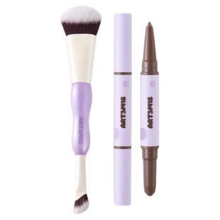 小猴子推荐！凹凸迷思双头修容笔膏阴影立体哑光裸妆双头修容刷女