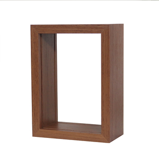 双面中空6透明亚克力盲盒收纳相框泡泡玛特手办防尘柜长款摆件