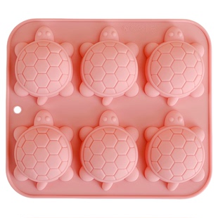 大号龟苓膏果冻白凉粉布丁冰块模具儿童可爱乌龟手工巧克力软糖模