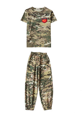 儿童迷彩服套装纯棉特种兵作战服