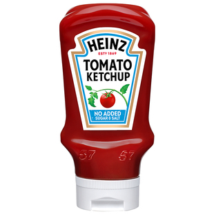 现货英国Heinz亨氏无添加糖番茄酱0脂肪超低脂低卡无盐意面酱沙司