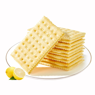 【口碑推荐】夹心苏打饼干柠檬味奶油梳打零食整箱批发独立小包装