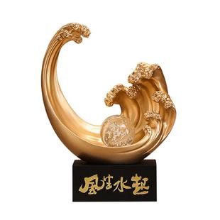 客厅酒柜装饰摆件轻奢高档电视柜玄关办公室展示柜工艺品高端大气