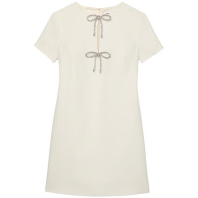 kate spade ks 莱茵石领结蝴蝶结连衣裙