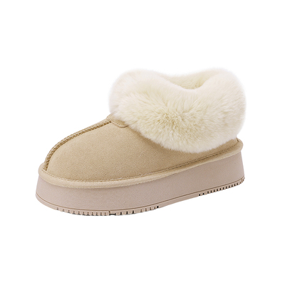 内增高雪地靴女2025冬季厚底棉鞋